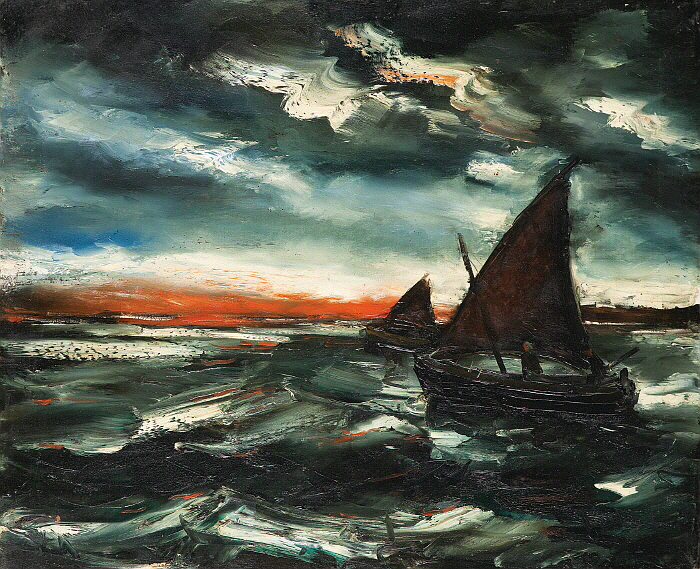 52 - Retour de peche. Bretagne, 1947, oil on canvas, 60 x 73 cm.jpg