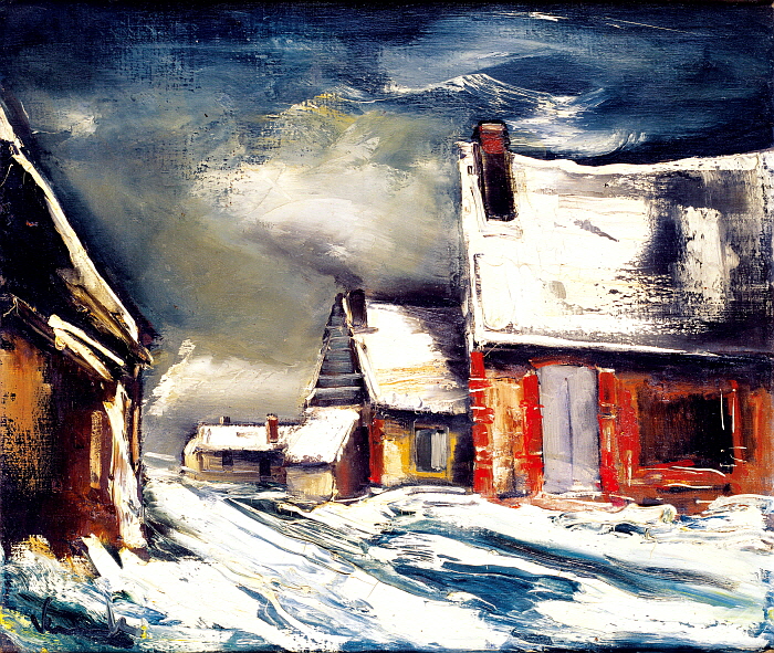 43 - Village sous la neige, 1935-36, oil on canvas, 54.5 x 65 cm.jpg