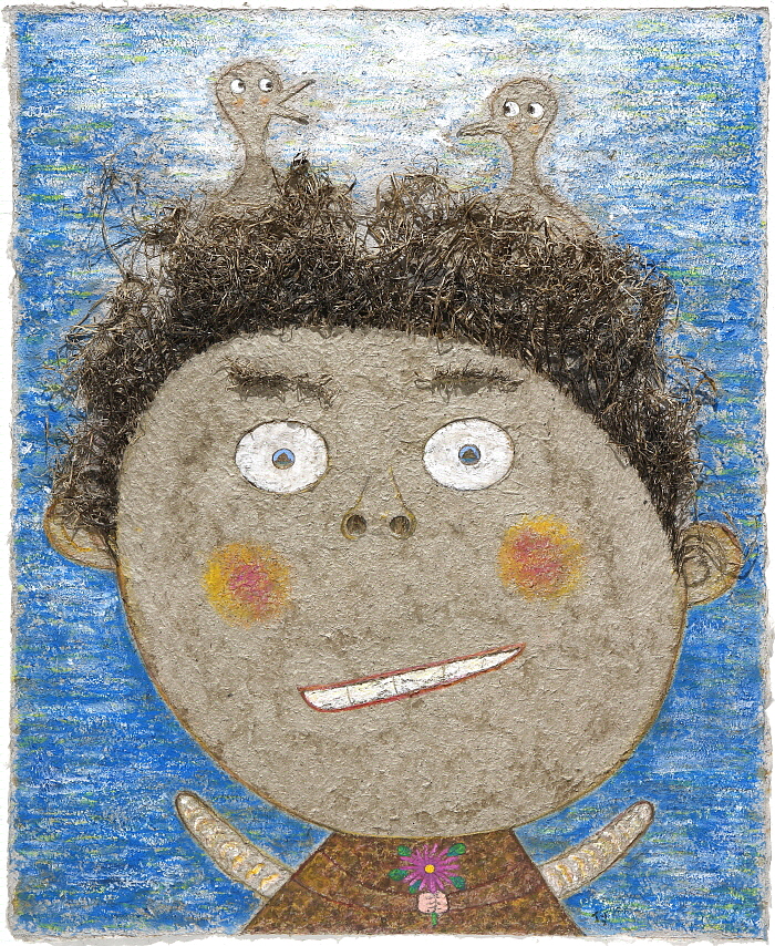 강석문_섬소년_ 173X142cm_수제한지에 먹, 채색_2017.jpg