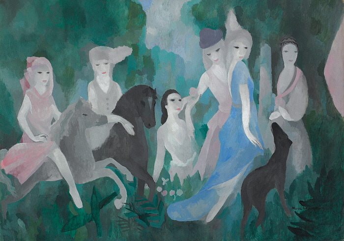 성(城)안에서의 생활, 1925, 캔버스에 유채, 114.4x162.3, Musee Marie Laurencin.jpg