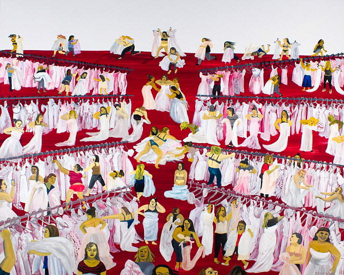 황 하이신(Hai-Hsin Huang), Red Carpet Dream #5, 2017, 163x203cm, Oil on canvas.jpg