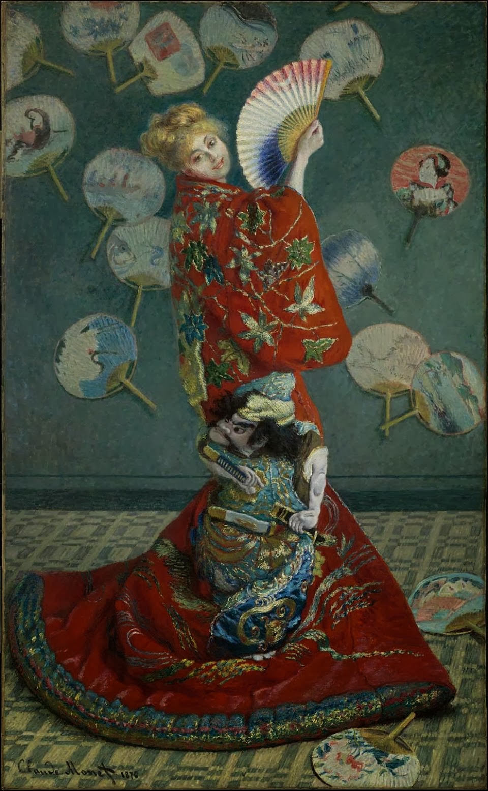 1876 La Japonaise (Camille Monet in Japanese Costume) oil on canvas 231.8 x 142.3 cm Museum of Fine Arts, Boston MA.jpg