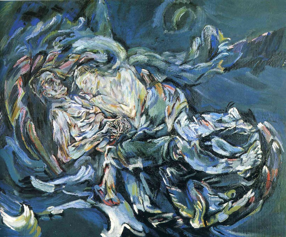 오스카 코코슈카(Oskar Kokoschka), Bride of the Wind, oil on canvas, 1913-1914.jpg