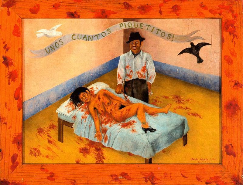 unos cuantos plquetitos(A Few Small Nips), flida khalo, oil on metal, 1935.jpg