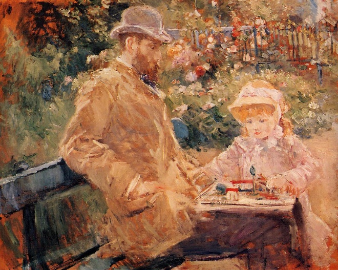 Eugene-Manet-and-His-Daughter-at-Bougival-1881-Berthe-Morisot-Oil-Painting.jpg