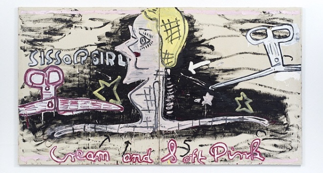 Sissor Girl, 2017, Rose Wylie.jpg