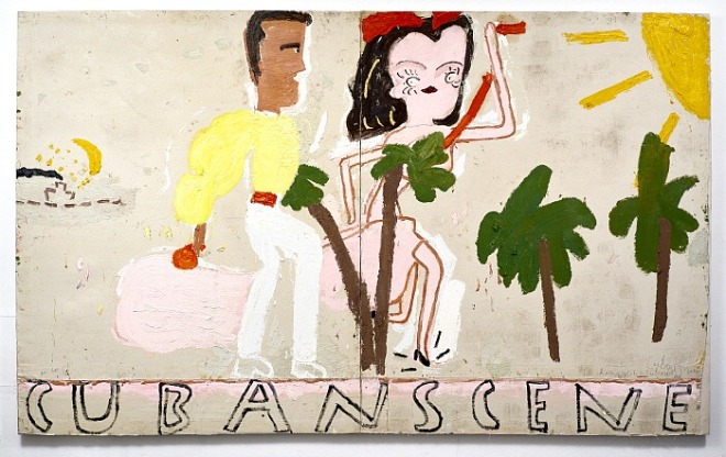 Cuban Scene, Smoke, 2016, Rose Wylie (Photo by Soon-Hak Kwon).jpg