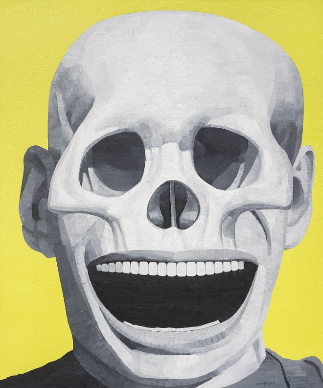 A Great Laugh, A Glorious Death, Oil on Canvas 240x200cm 2012 ⓒYue Minjun 2020.jpg