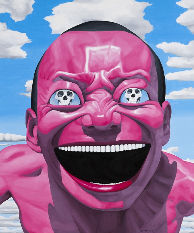 __EXPRESSION__ in Eyes, Oil on Canvas 240x200cm 2013 ⓒYue Minjun 2020.jpg