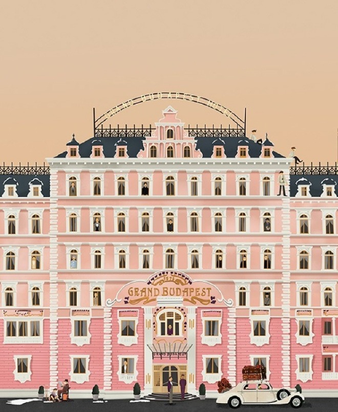 그랜드 부다페스트 호텔 표지 The Grand Budapest Hotel Cover 2015 아카이벌 페이퍼에 지클리 프린트 Giclee print on archival paper 91.5 X 122 cm.jpg