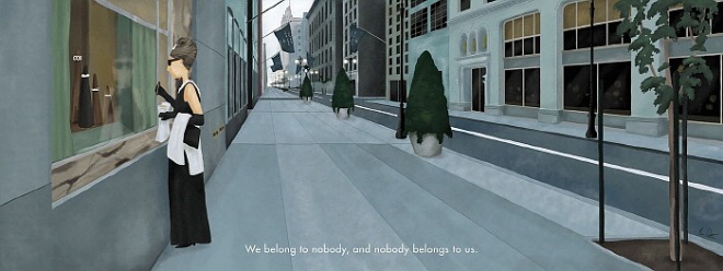 우린 서로를 소유하지 않아요 We Belong to Nobody, and Nobody Belongs to Us 영화 티파니에서 아침을 Inspired by Breakfast at Tiffany's 2017 Giclee print on archival paper 122 X 45.7 cm.jpg