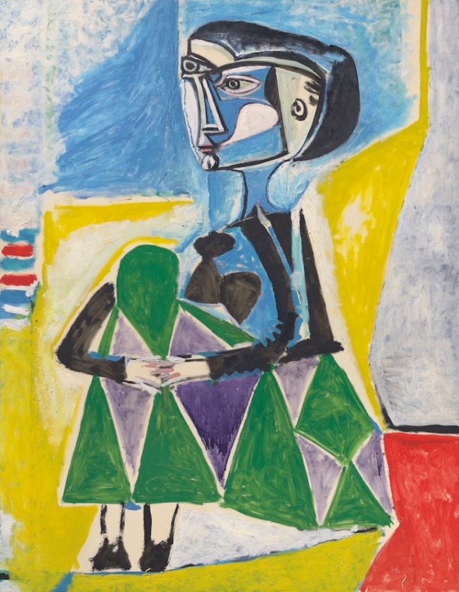 Picasso, Femme accroupie (Jacqueline), 1954, oil on canvas.jpg