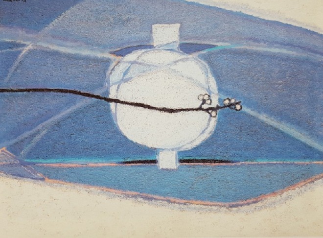 항아리와 매화가지, 1958, 캔버스 유채, 58x80cm.jpeg