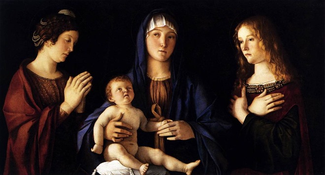 1200px-Giovanni_Bellini_-_Madonna_and_Child_with_Two_Saints_(Sacra_Conversazione)_-_WGA1730.jpg