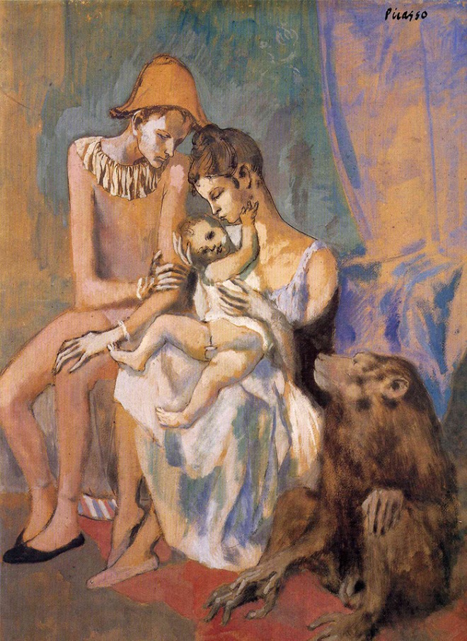 1905 Family of Acrobats with Monkey 104x75cm.jpg