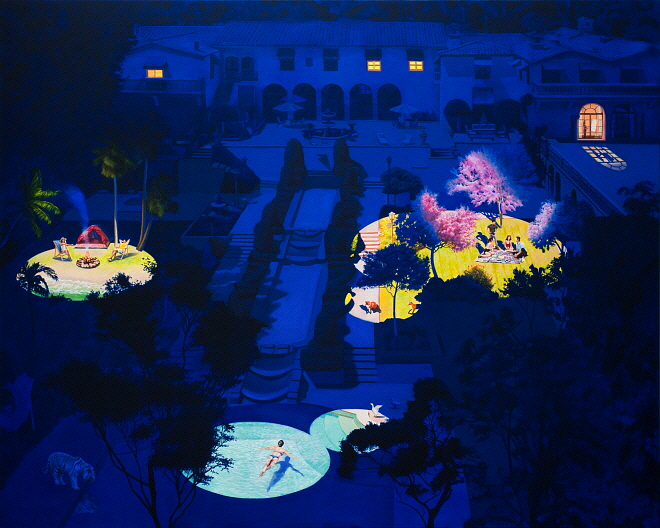 [드림그림x배준성 콜라보레이션]on the stage-hidden stage_some picnic, 2023, Oil on canvas, 181.8 x 227.3cm.jpg