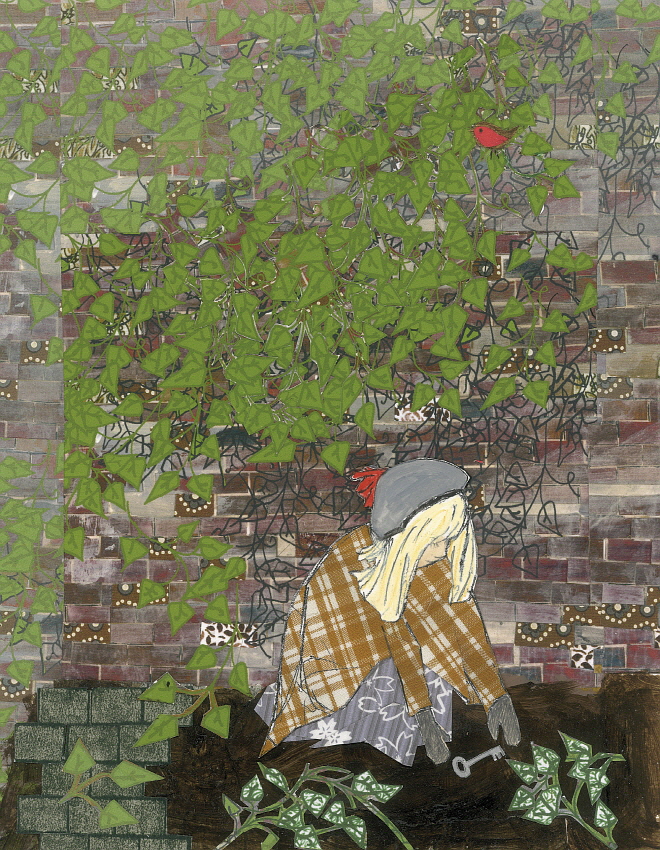 005The Secret Garden by Frances Hodgson Burnett, illustrated by Lauren Child, published by Puffin.jpg