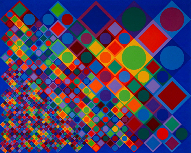 Victor Vasarely, 1964-1974, Marsan-2, Vasarely Museum, Budapest.jpeg