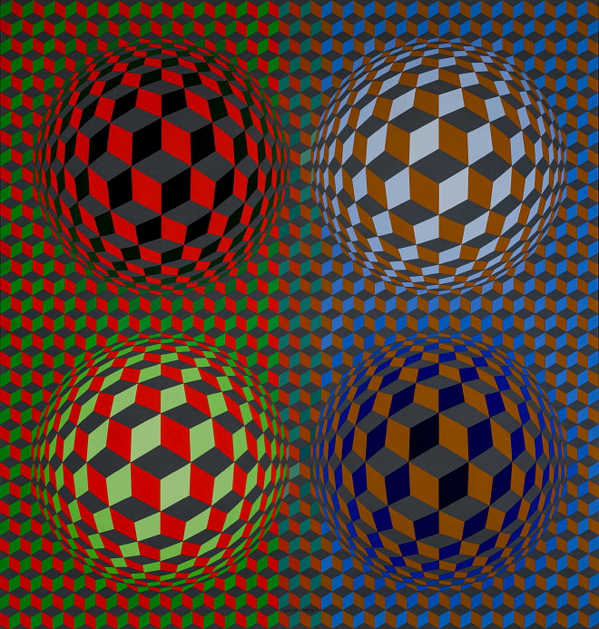 Victor Vasarely, 1979, Stri-oet, Vasarely Museum, Budapest.jpeg