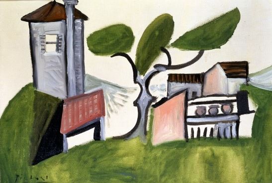 피카소,소나무가 있는 풍경,1953.JPG