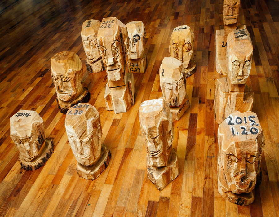 20150415_머리들, dimension variable,Wood,2015.jpg