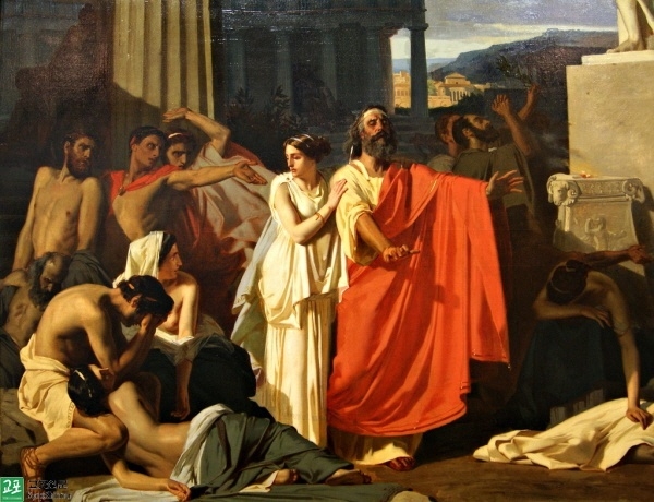 오이디푸스, Ernest Hilemacher, 1843.jpg